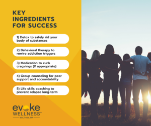 Key ingredients for success graphic