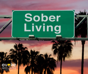 Graphic to symbolize California sober living